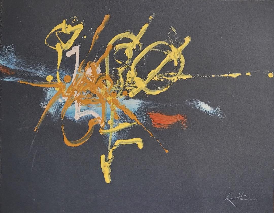 Georges Mathieu was a French abstract painter, art theorist, and member of the Académie des: Georges Mathieu was a French abstract painter, art theorist, and member of the Académie des Beaux-Arts in Paris. He is considered one of the fathers of European lyrical abstraction, a trend of inform
