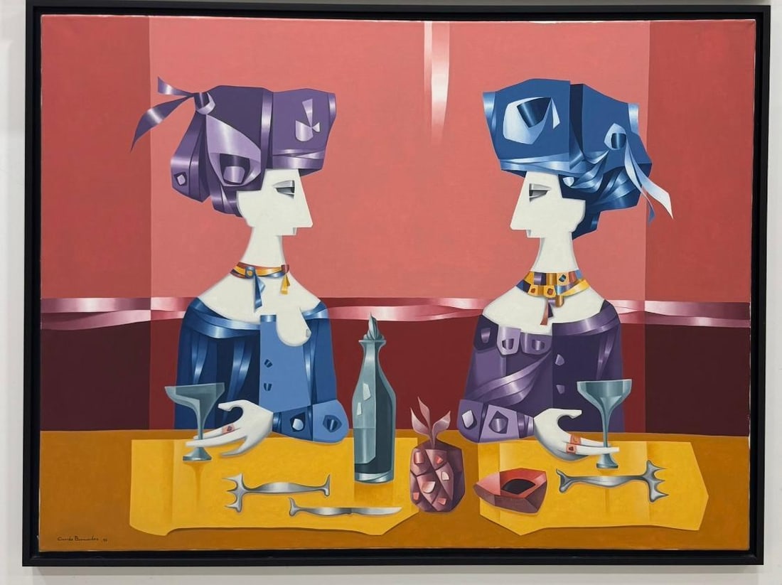 Cundo Bermúdez , 1914–2008),was a Cuban painter known for his colorful depictions of figures and: Cundo Bermúdez , 1914–2008),was a Cuban painter known for his colorful depictions of figures and patterns. In works such as The Balcony (1941) and Barber Shop(1942), Bermúdez conveyed themes of hi