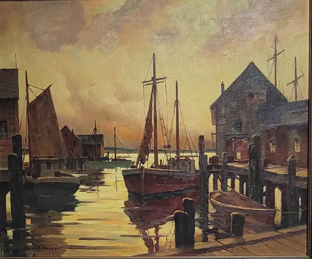 Emile Albert Gruppe was an American painter, known for his depictions of the autumnal and wintry: Emile Albert Gruppe was an American painter, known for his depictions of the autumnal and wintry landscapes of New England, as well as maritime port scenes and sailing ships. The artist’s work is re