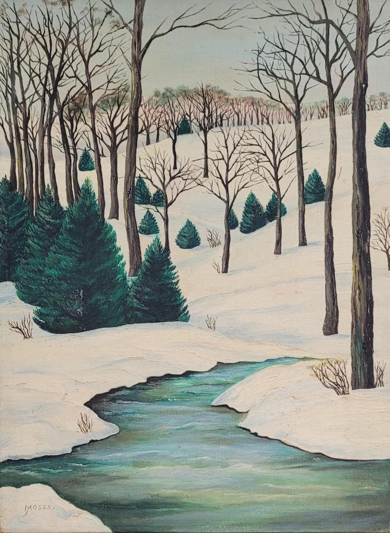 Anna Mary Robertson Moses, or Grandma Moses,(September 7, 1860 – December 13, 1961), was an (1 of 2)