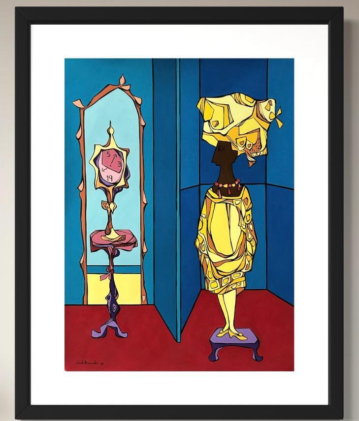 Cundo Bermúdez (Cuban, 1914-2008) was a painter associated with Cuban Modernist movement, and best: Cundo Bermúdez (Cuban, 1914-2008) was a painter associated with Cuban Modernist movement, and best known for his colorful and humorous depictions of everyday life. Born in Havana, he studied painting