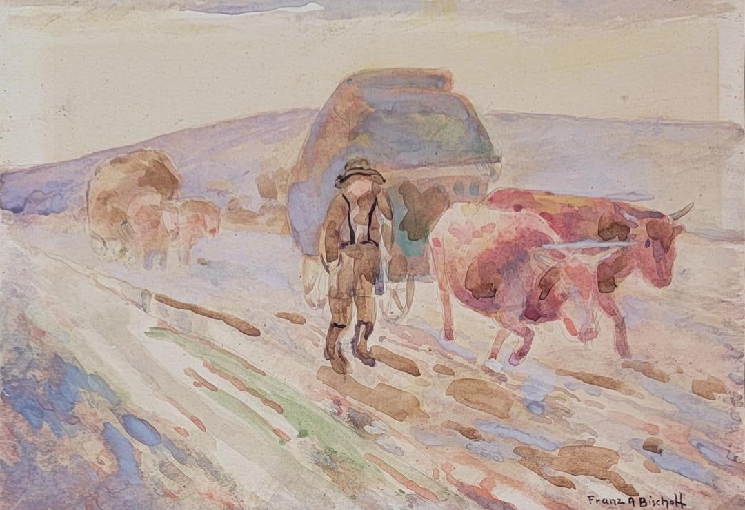 Franz Arthur Bischoff was born in Bomen, Austria on January 14, 1864. He studied painting, design, (1 of 2)