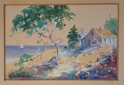 Sears Gallagher was an American artist proficient in drawing, etching, watercolor and oil painting.