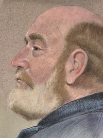 William Strang was born at  Dumbarton , the son of Peter Strang, a builder, and was educated at the