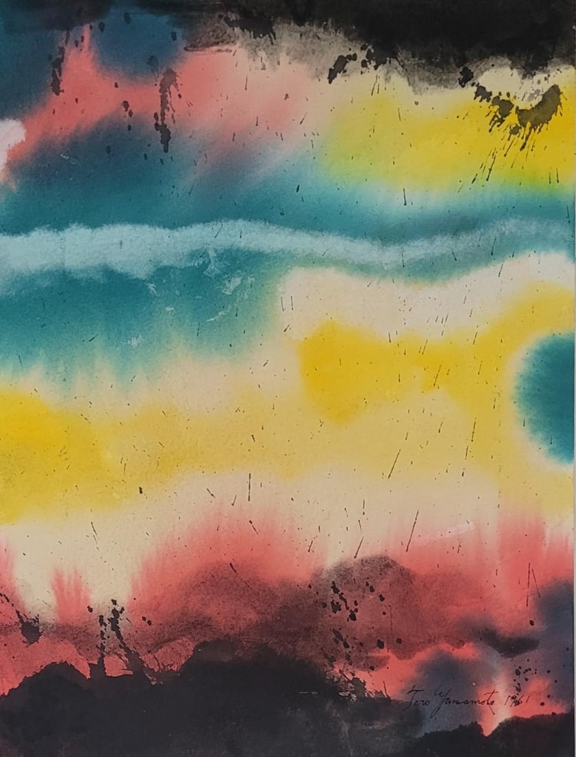 Taro Yamamoto belonged to the New York School Abstract Expressionist artists whose artistic: Taro Yamamoto belonged to the New York School Abstract Expressionist artists whose artistic innovation by the 1950s had been recognized across the Atlantic, including Paris.Abstract Expressionist pain