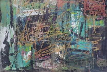 Chuta Kimura (1914-1987), a Japanese painter from the Second School of Paris, arrived in Paris in