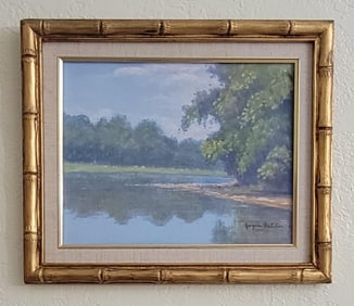 georgina montoulier painter,Oil on Carboard,size:11"h x 14"w,come with frame,shipping in US $ 169.