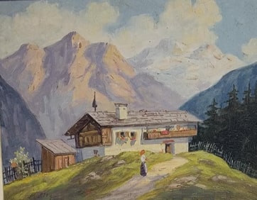 Oskar Mulley was an  Austrian painter  who is remembered for his paintings of mountain villages. He