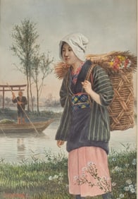 J.S. YAMAMOTO,is an artist born in Japan in the 19th century and deceased in the 20th century.Water