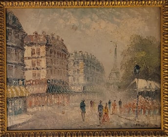 Marcel Maurice Brisson b. 1915 French painter of Paris street scenes Marcel/Maurice Brisson was born