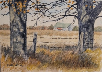 Victor Olson ( 1924-2007 ) of Fanton Meadows, West Redding, Connecticut was a well known,