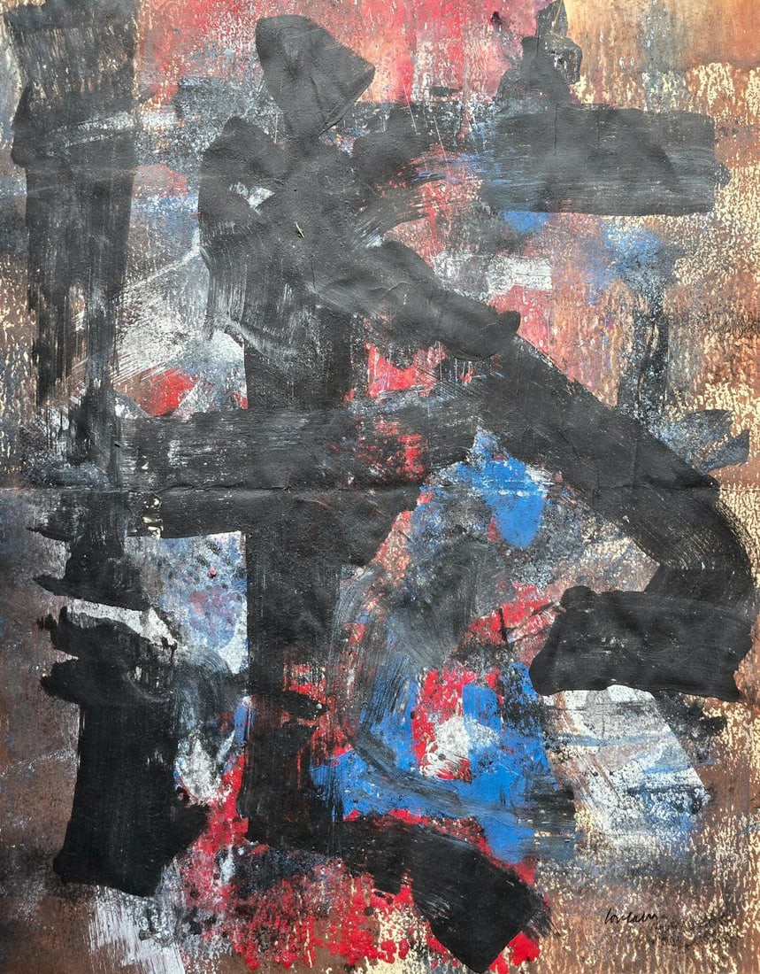 Pierre Jean Louis Germain Soulages was a French painter, printmaker, and sculptor. In 2014, (1 of 2)