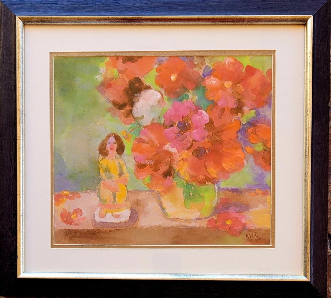 Emil Nolde was a German-Danish painter and printmaker. He was one of the first Expressionists, a: Emil Nolde was a German-Danish painter and printmaker. He was one of the first Expressionists, a member of Die Brücke, and considered to be one of the great printmakers, oil painting and watercolor p