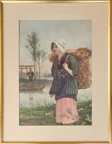 J.S. YAMAMOTO,is an artist born in Japan in the 19th century and deceased in the 20th century.Water