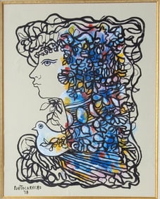 René Portocarrero was a Cuban painter whose contour lines and passages of color depicted the