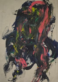 Kazuo Shiraga was a Japanese artist best known for his performative painting practice. Shiraga’s