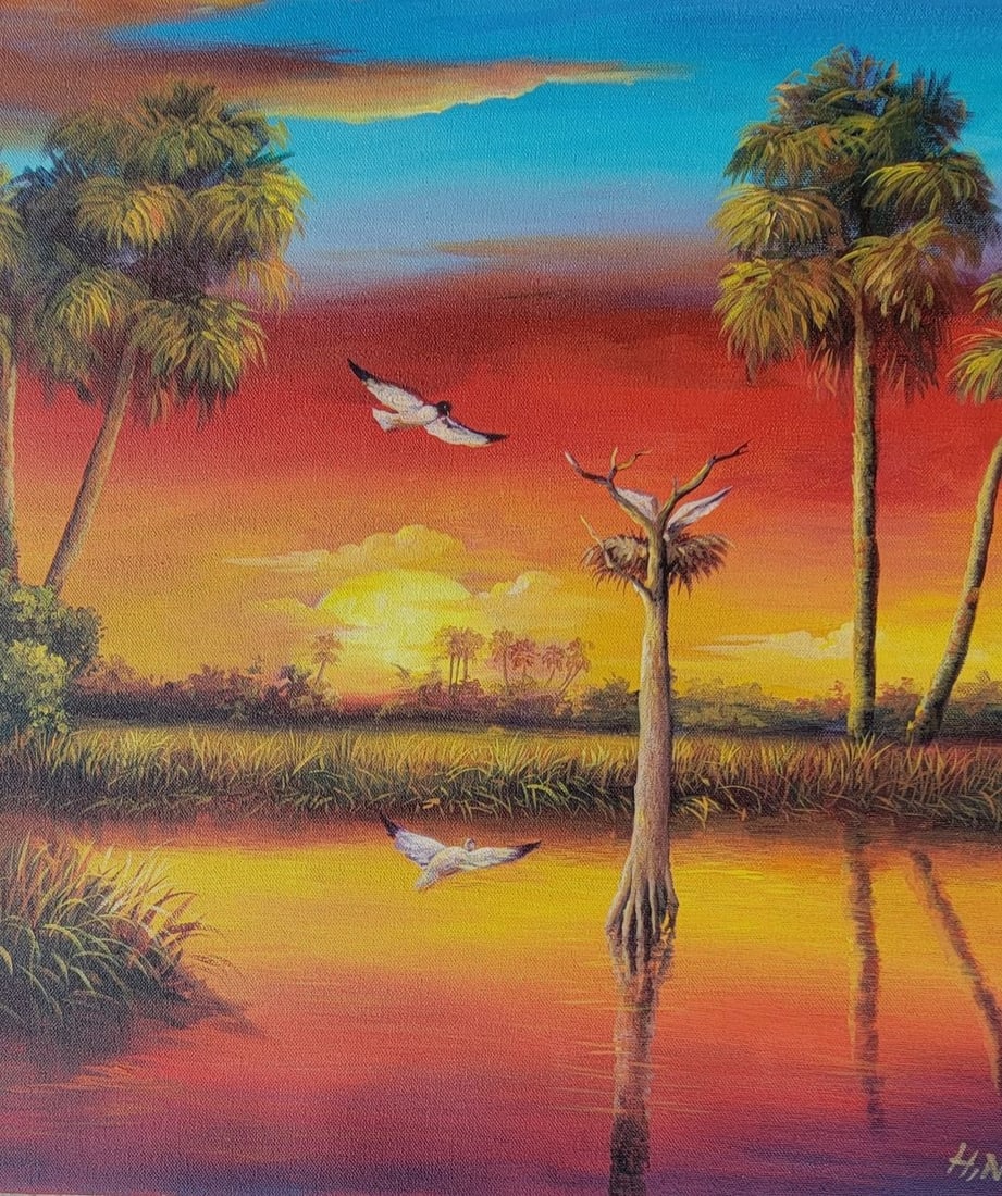 Harold  Newton  (1934 - 1994) is an American landscape artist from Gifford, Florida and one of the