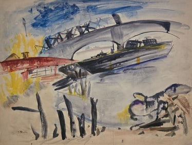 John Marin was a seminal American modernist painter. He was one of the first Americans to employ tec