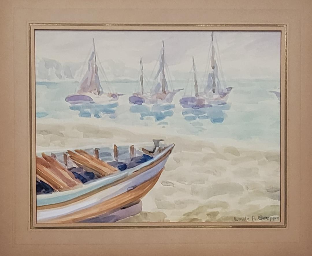 Emile Albert Gruppé was an American painter, known for impressionistic landscapes and Massachusetts (1 of 2)