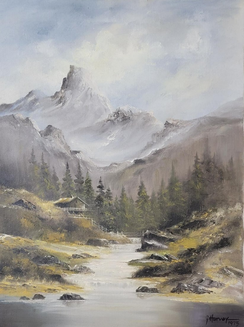 G. Harvey was an American traditionalist artist whose career spanned five decades with a wide range (1 of 3)