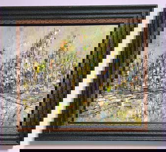 Maria Helena Vieira da Silva was a Portuguese abstract painter. She was considered a leading member: Maria Helena Vieira da Silva was a Portuguese abstract painter. She was considered a leading member of the European abstract expressionism movement known as Art Informel. Her works feature complex int