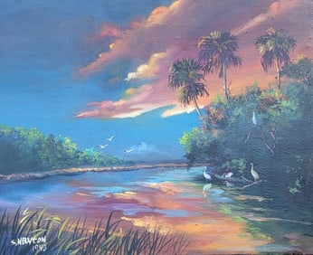 Sam Newton is  an American Postwar & Contemporary painter  who was born in 1948. Numerous key