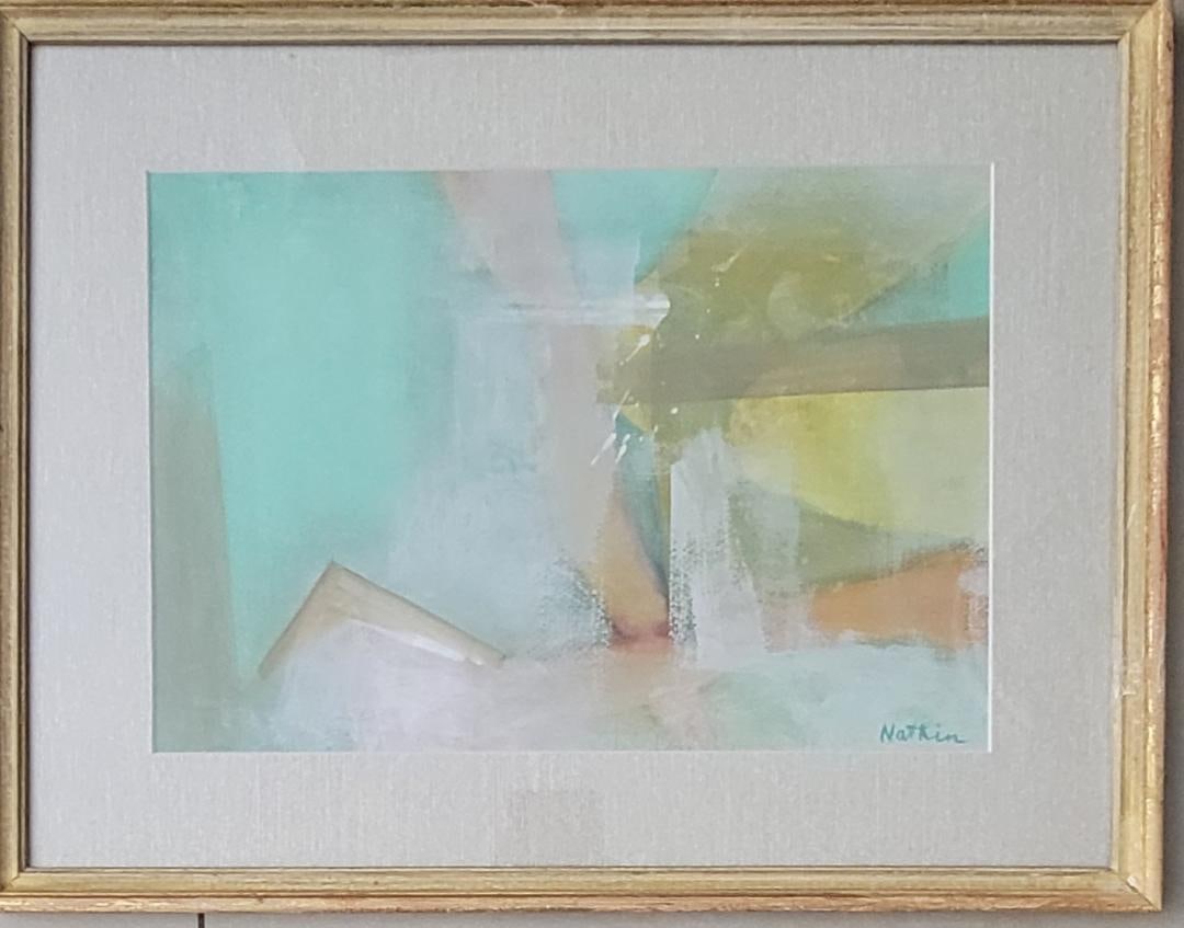 Robert Natkin was an American abstract painter whose work is associated with abstract expressionism,: Robert Natkin was an American abstract painter whose work is associated with abstract expressionism, color field painting, and Lyrical Abstraction.Mix media on paper,size:10”h x 14”w,come