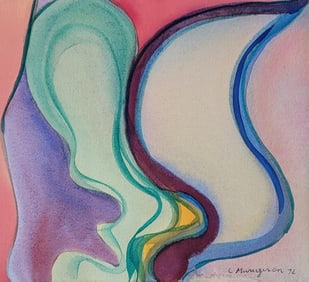 C. Murugesan is an artist  known for his abstract paintings , particularly those signed "Murugeson