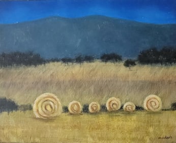 Mary Davis  (Portland, Oregon, 1907-1989) Mid Century Modernism Coastal Still Life Impressionism.Oil