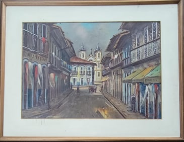 Francisco Cea was a Brazilian artist who was born in 1908.Oil on Canvas,size:19”h x 27”