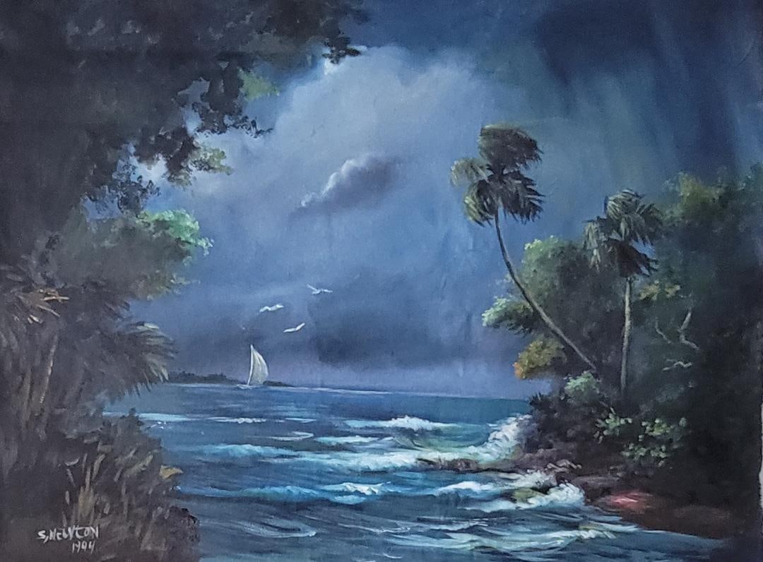 Sam Newton is an American Postwar & Contemporary painter who was born in 1948. Numerous key gallerie: Sam Newton is an American Postwar & Contemporary painter who was born in 1948. Numerous key galleries and museums such as SFSC Museum of Florida Art & Culture .oil on canvas,size:18”h x 24&rdquo