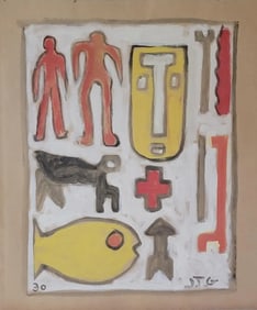 Joaquín Torres-García was a prominent Uruguayan-Spanish artist, theorist, and author, renowned for