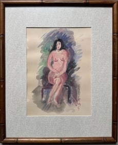 Chen Cheng-po was the first Taiwanese artist whose oil paintings were selected by the