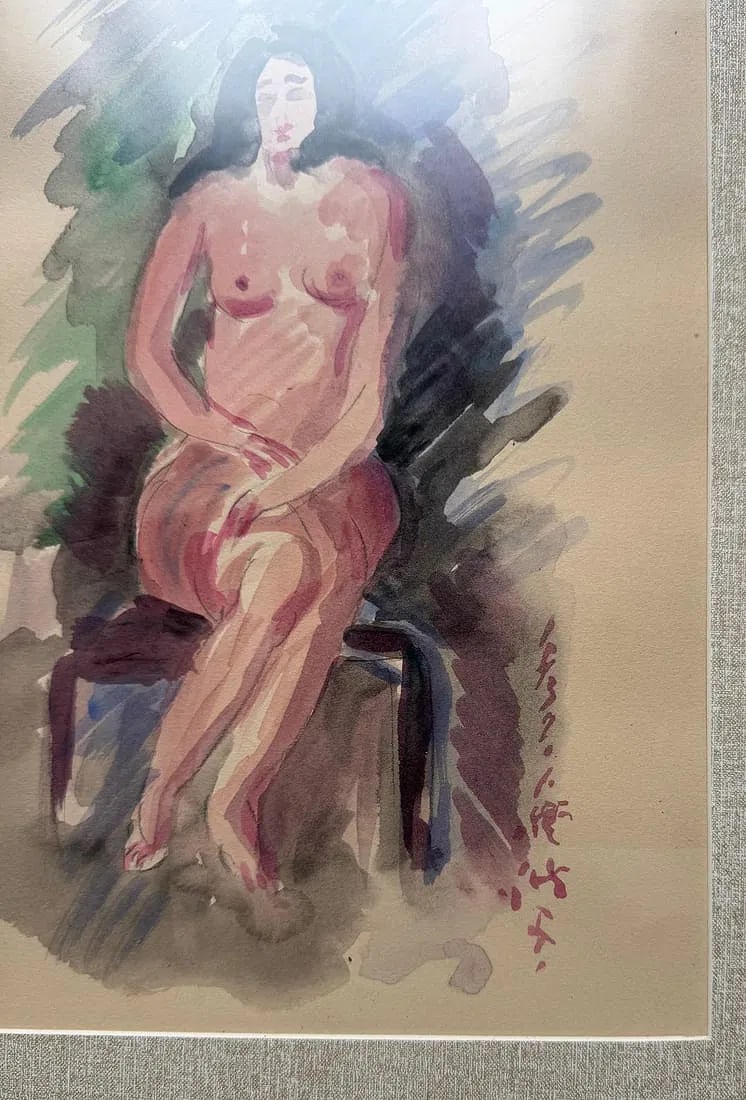 Chen Cheng-po was the first Taiwanese artist whose oil paintings were selected by the