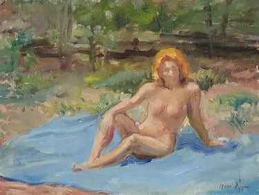 Nino PIPPA,Born on the island of Sardinia in 1950,used oil paints to reflect his mediterranean