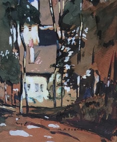 Marc-Aurèle Fortin was born in 1888 in Ste-Rose, Quebec, son of Thomas Fortin. He studied in
