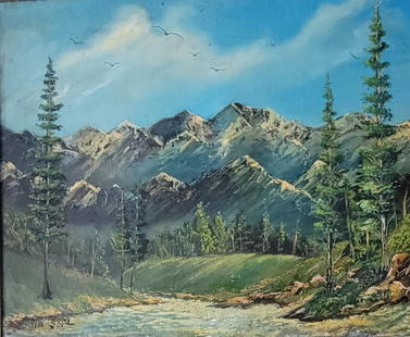 Paul Lauritz was a Norwegian-born American oil painter and art teacher.Oil on Wood,size:17??h x: Paul Lauritz was a Norwegian-born American oil painter and art teacher.Oil on Wood,size:17”h x 21”w,come with frame,shipping in US $ 229.