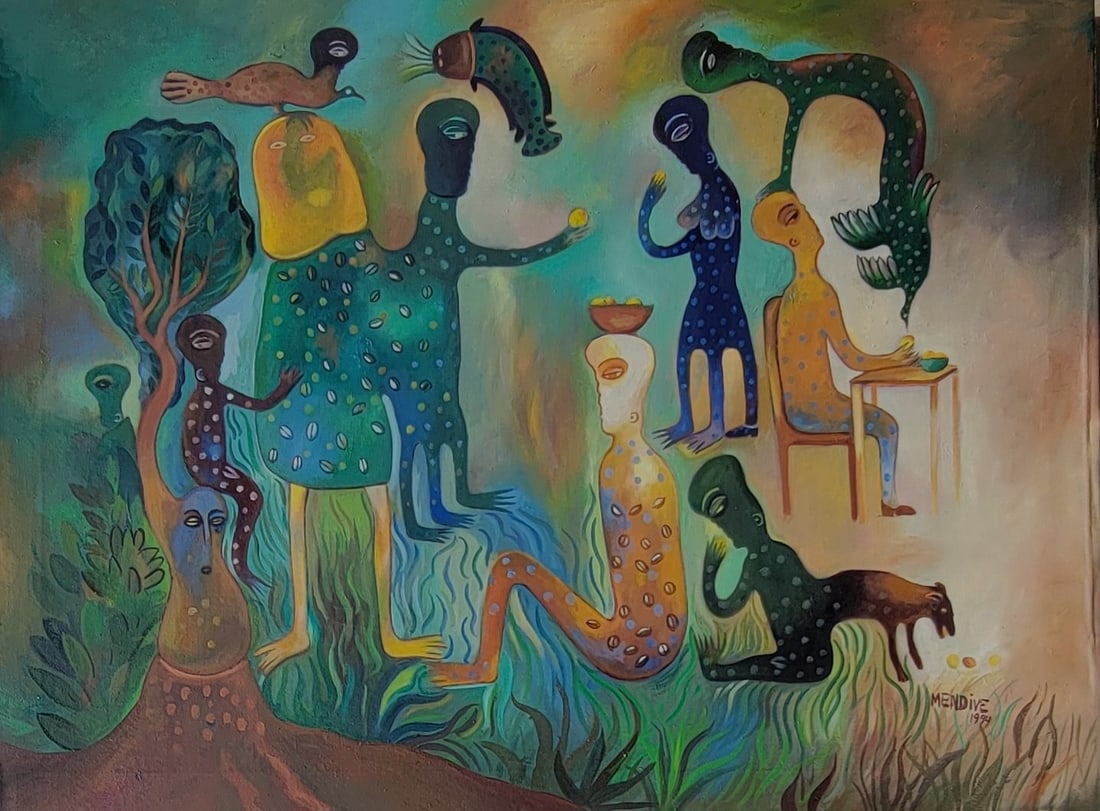 Manuel Mendive  is an eminent Afro-Cuban  painter , sculptor, and performance artist.One of the most (1 of 2)