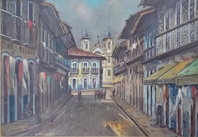 Francisco Cea was a Brazilian artist who was born in 1908.Oil on Canvas,size:19??h x 27??w,come