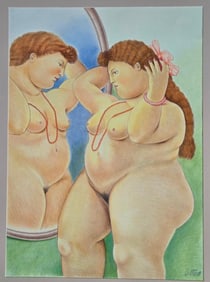Fernando Botero Angulo was a Colombian painter and sculptor known for his signature style of