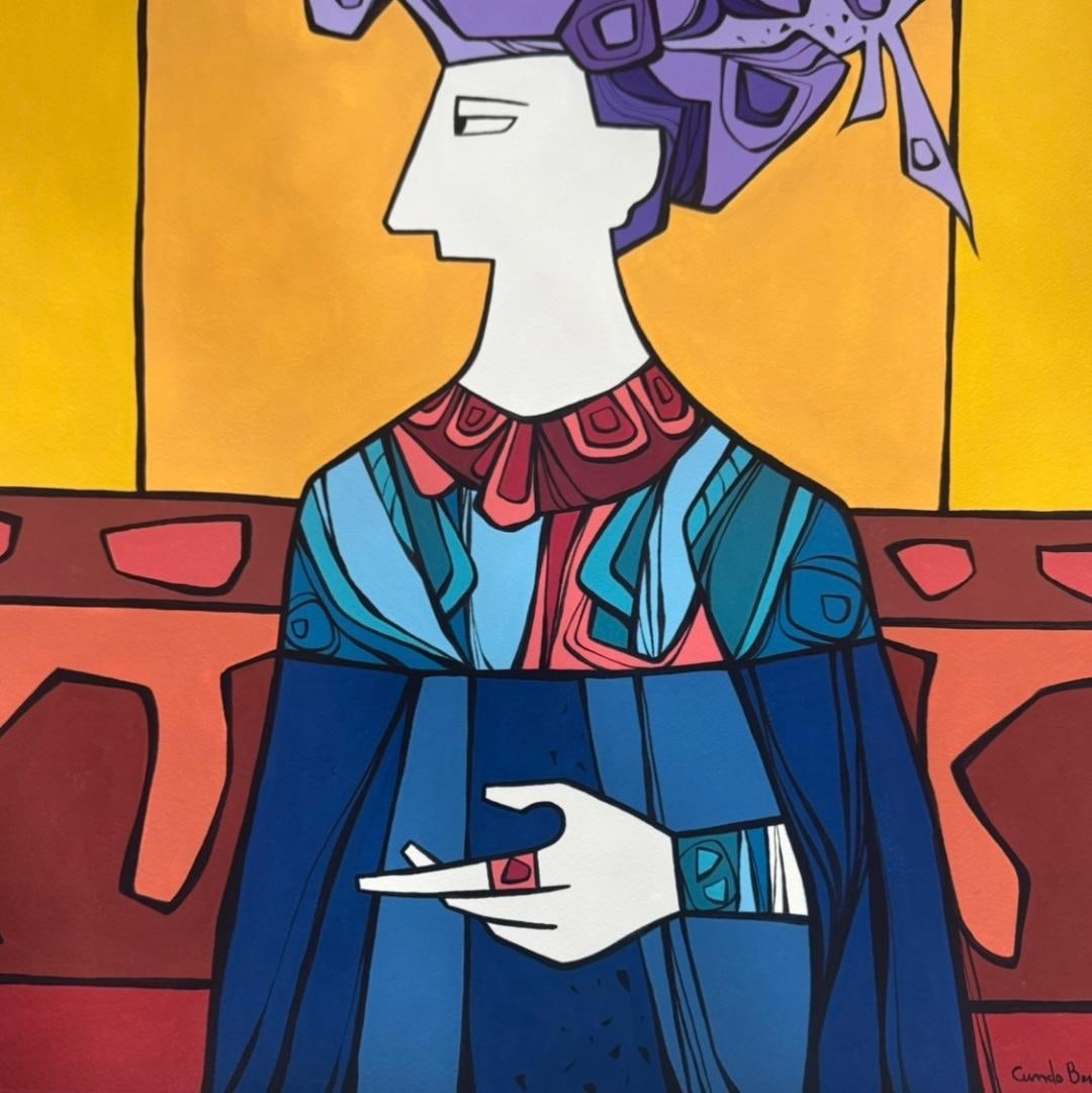 Cundo Bermúdez (Cuban, 1914-2008) was a painter associated with Cuban Modernist movement, and best (1 of 3)