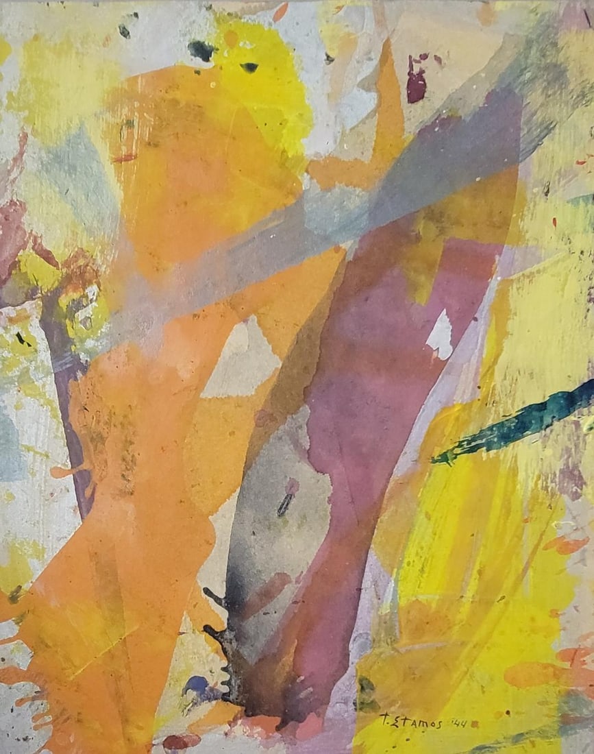 Theodoros Stamos was a Greek-American painter. He is one of the youngest painters of the original gr: Theodoros Stamos was a Greek-American painter. He is one of the youngest painters of the original group of abstract expressionist painters, which included Jackson Pollock, Willem de Kooning, and Mark