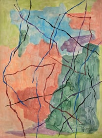 Raymond Parker was an Abstract expressionist painter who also is associated with Color Field paintin