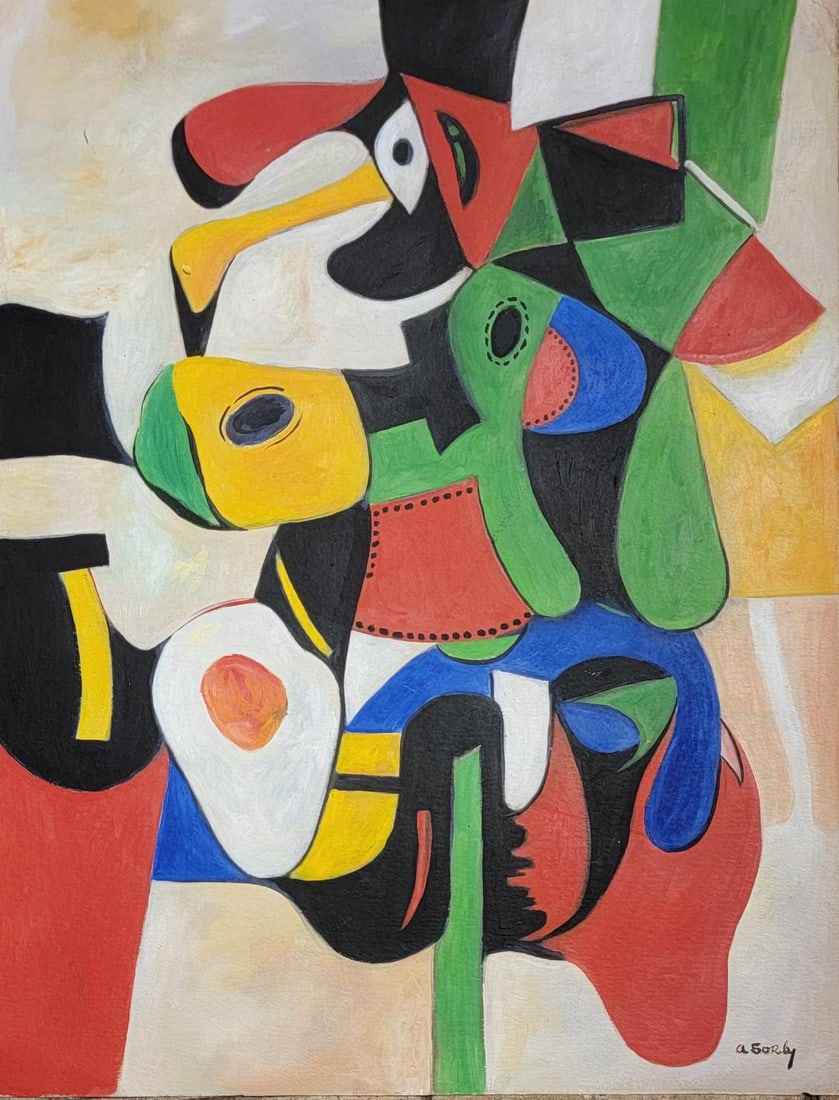 Arshile Gorky was an Armenian-American painter who had a seminal influence on Abstract (1 of 2)