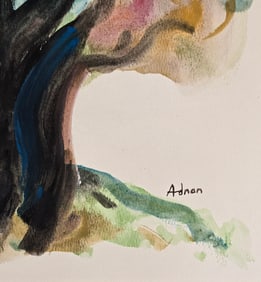 Etel Adnan was a Lebanese-American poet, essayist, and visual artist. In 2003, Adnan was named