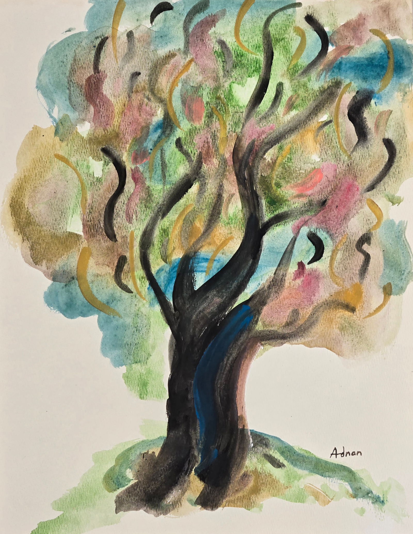 Etel Adnan was a Lebanese-American poet, essayist, and visual artist. In 2003, Adnan was named: Etel Adnan was a Lebanese-American poet, essayist, and visual artist. In 2003, Adnan was named "arguably the most celebrated and accomplished Arab American author writing today" by the academic journa