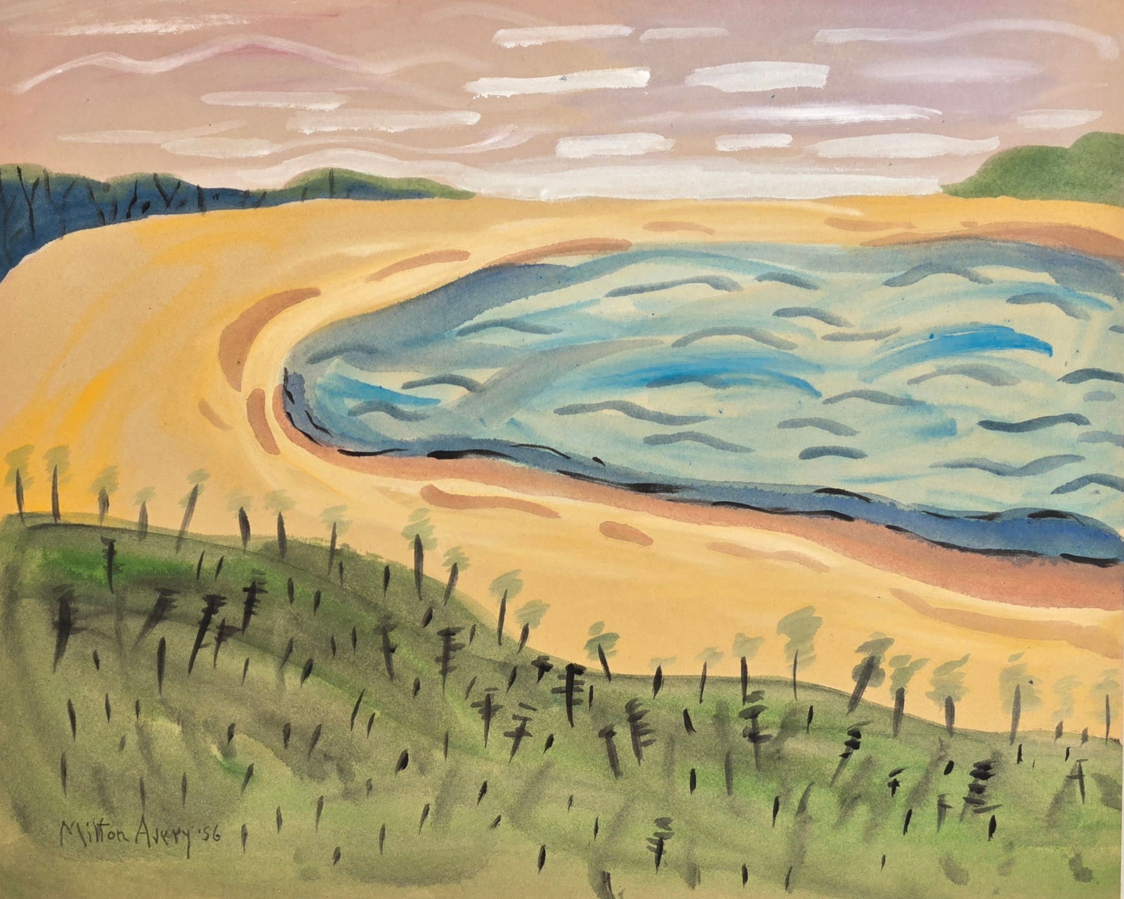 Milton Clark Avery was an American modern painter. Born in Altmar, New York, he moved to Connecticut (1 of 2)