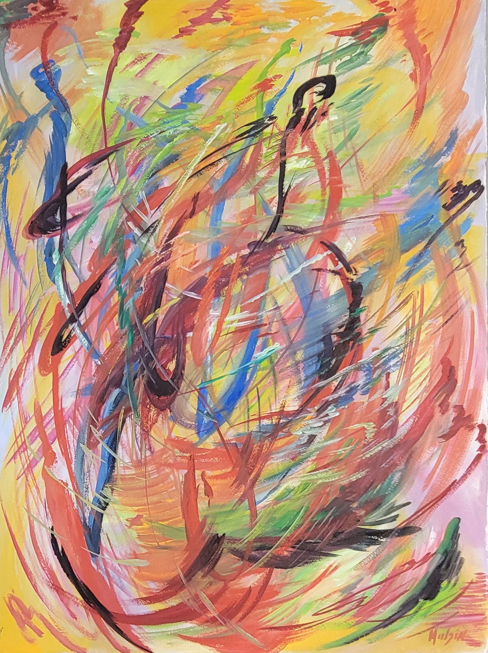 Orhon Mubin,(1924-1981) Turkish artist of the 20th century, produced a considerable body of drawings (1 of 2)