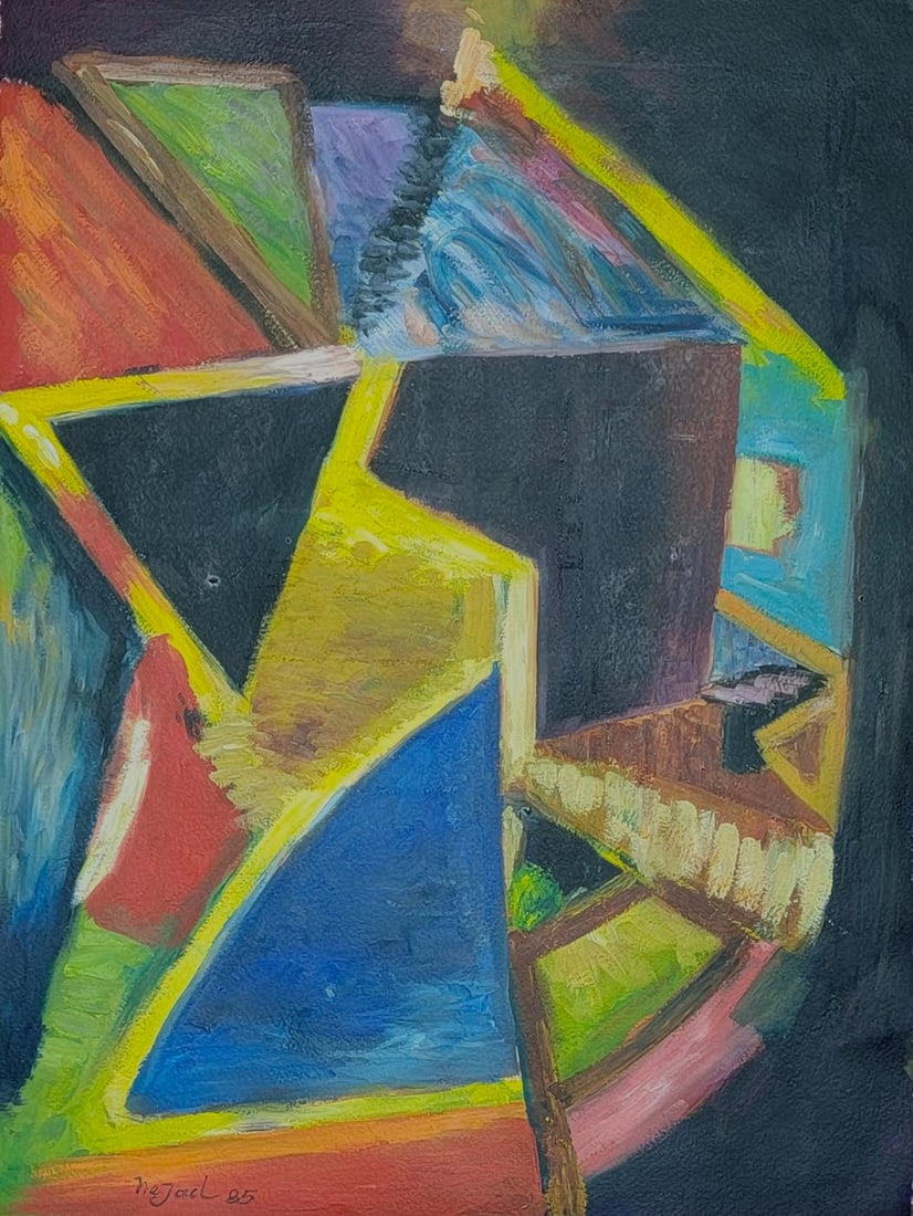 Nejad Melih Devrim was active/lived in Turkey, France . Born to a highly educated family of artists: Nejad Melih Devrim was active/lived in Turkey, France . Born to a highly educated family of artists and poets, he was the son of a pioneering female artist ...Private collector,Mix Media on Paper,size