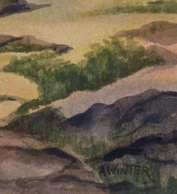 Andrew Winter was an Estonian-born American artist best known for his landscape paintings on the